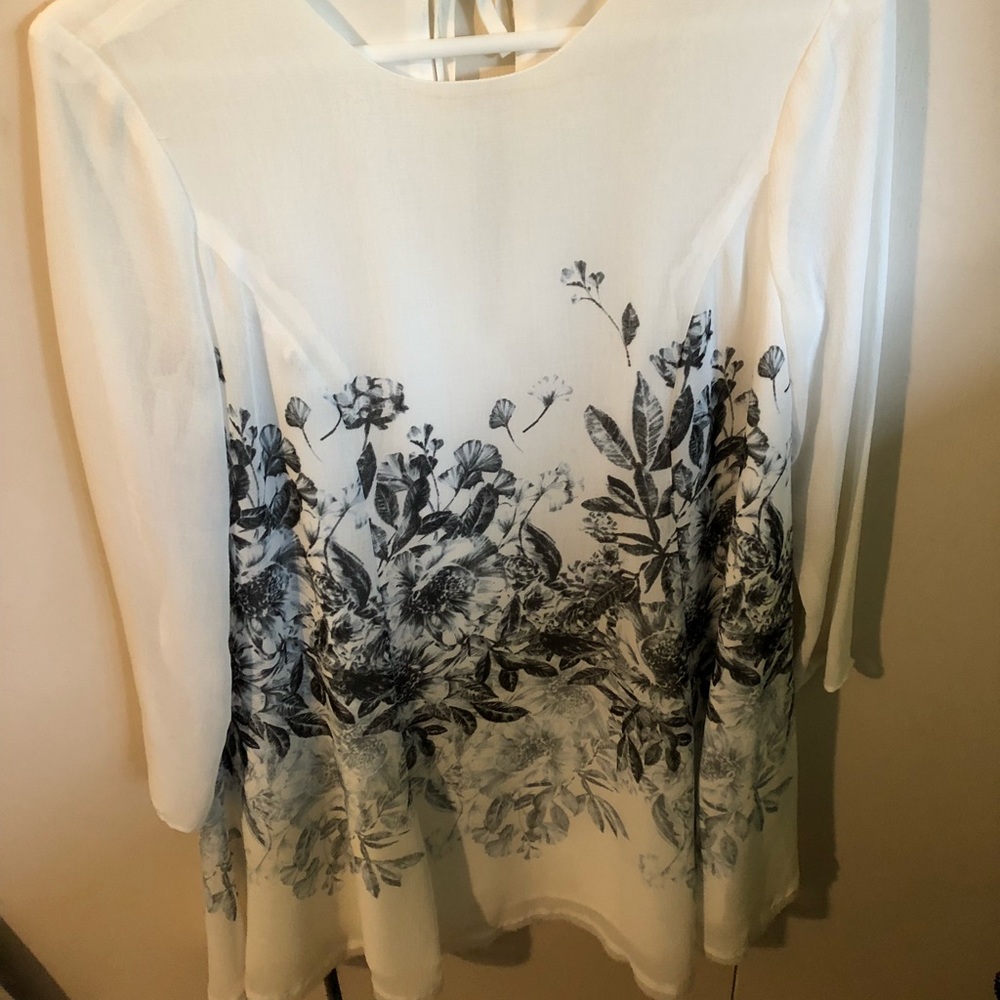 White with flowers dress from Urban Outfitters